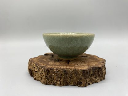 Green Cracked Glaze Teacup