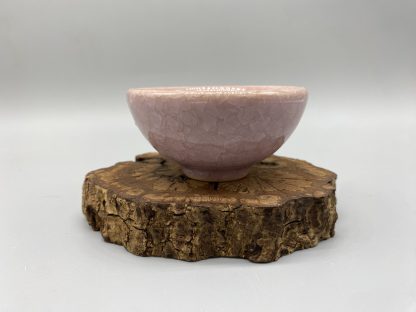 Pink Cracked Glaze Teacup