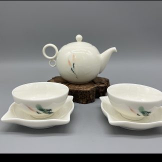 Ding Kiln Five-pieces Porcelain Tea set