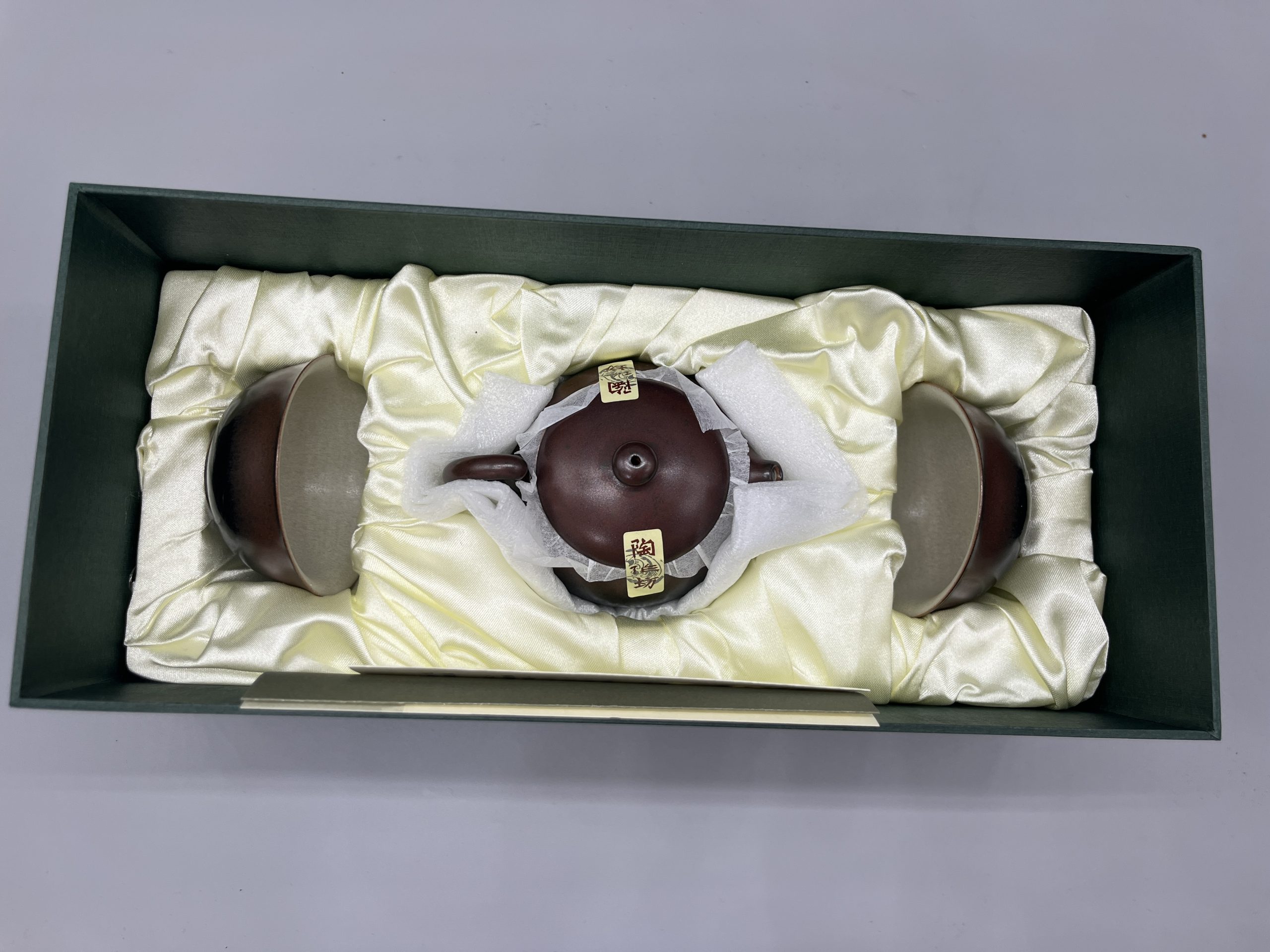 Lin’s Ceramic Studio Tea set (Red-Black), 100cc - Image 2